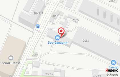 Реабилитационная клиника восстановительной медицины Эвексия на улице Маршала Прошлякова на карте