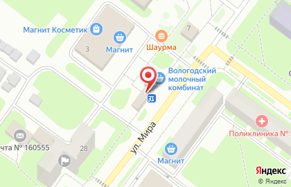 Цветы, ИП Малышева Т.П. на улице Мира на карте