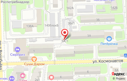 Полинка на улице Космонавтов на карте