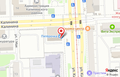 Супермаркет Дикси в Калининском районе на карте