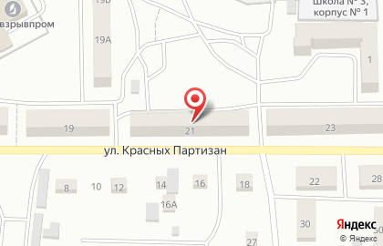 Якорь на улице Красных Партизан на карте