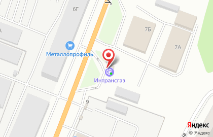 Интрансгаз в Левобережном районе на карте