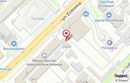Автомойка Апрель на улице Есенина на карте