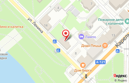 Центр социального обслуживания населения в Петрозаводске на карте