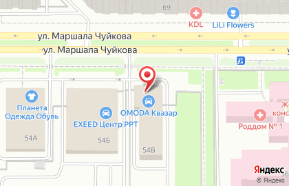 Шиномонтажная мастерская в Ново-Савиновском районе на карте