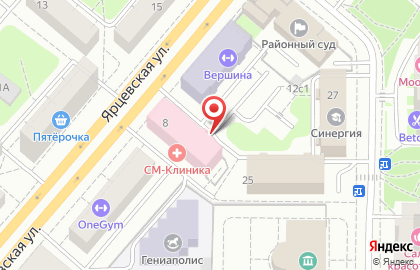 Доктор 03, ООО, платная скорая медицинская помощь на Ярцевской улице на карте