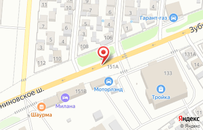 Шиномонтажная мастерская на Зубчаниновском шоссе на карте