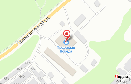 Стройбаза на Промышленной улице на карте