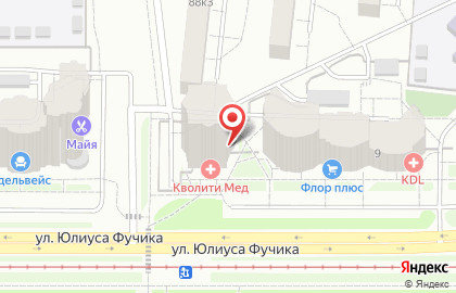 Школа скорочтения и развития памяти по методике Васильевой Л.Л. на улице Юлиуса Фучика на карте