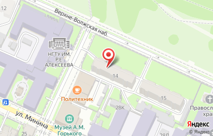 Кофейня Зёрна в Нижегородском районе на карте