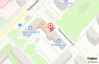 Магазин Пивоман на Комсомольской на карте