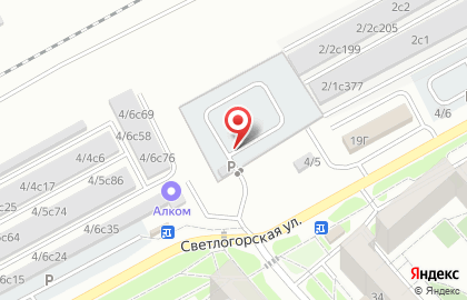 Автостоянка в Красноярске на карте