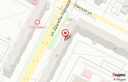 Салон штор Амалия на улице Дружбы Народов на карте