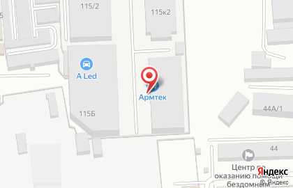 Оптовая фирма автозапчастей Армтек на Механической улице на карте
