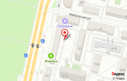 Буфет Огоньвода на Мебельной улице на карте