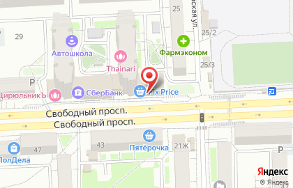 Магазин мясной продукции Провинция Солгон в Железнодорожном районе на карте
