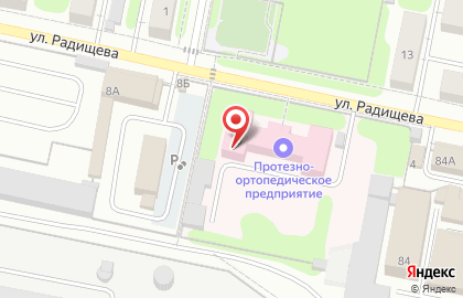 Банкомат на улице Радищева на карте