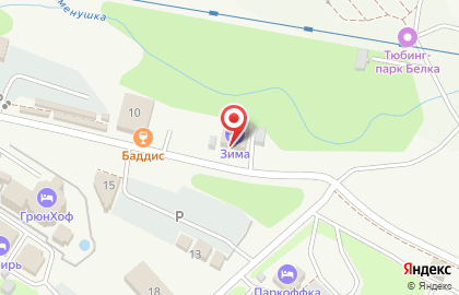 Гостиница Zima на карте