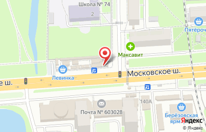 Продовольственный киоск на Московском шоссе на карте