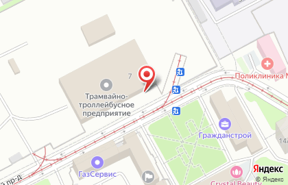 Банкомат СКА-Банк в Трамвайном переулке на карте