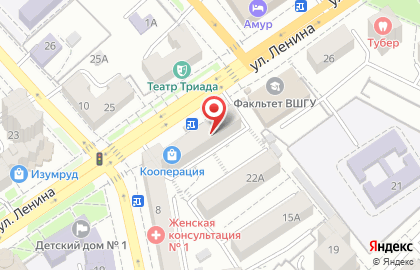 Супермаркет Калинка в Центральном районе на карте