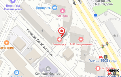 Банкомат МосОблБанк в Пресненском районе на карте