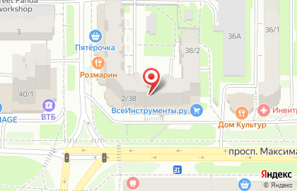 ОАО АКБ Авангард на проспекте Максима Горького на карте