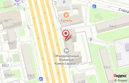 Военный комиссариат г. Москвы в Тимирязевском районе на карте