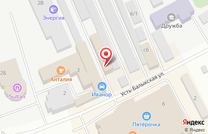 Шинный центр Вианор на Усть-Балыкской улице на карте