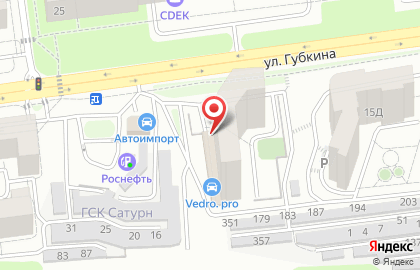 Пожарный аудит на улице Губкина на карте