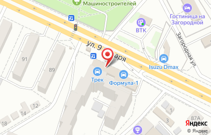 Магазин автозапчастей Трек в Советском районе на карте