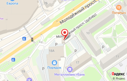 Ресторан быстрого питания Мистер Бургер в Старом Осколе на карте