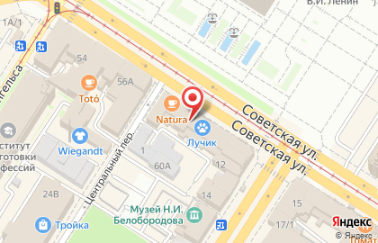 Рио на Советской улице на карте