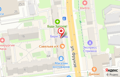 Магазин одежды и текстиля для дома Ивановский трикотаж в Советском районе на карте