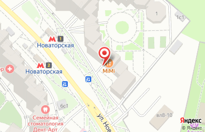 Ресторан MiMi на Новаторов на карте
