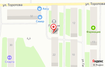 Участковый пункт полиции ОМВД России по г. Ухте на улице Гагарина на карте