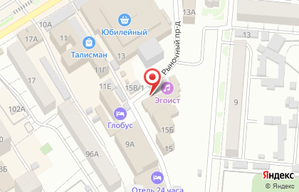Киоск быстрого питания в Октябрьском районе на карте