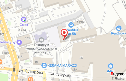 Центр автосервиса Автостекло58 в Железнодорожном районе на карте