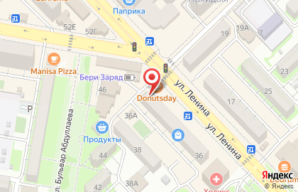 Киоск Каспихлеб на улице Ленина на карте