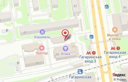 Страйкбольный магазин Атака в Заельцовском районе на карте