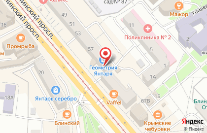 Магазин-ателье мужских костюмов Men`sDeValore в Калининграде на карте