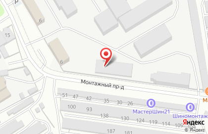 Строитель на Монтажном проезде на карте