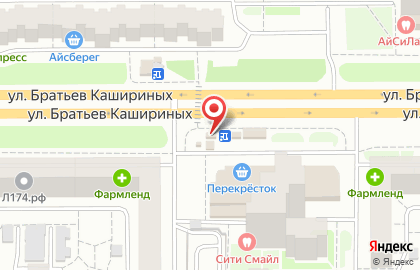 Розничная сеть по продаже хлебобулочных изделий Первый хлебокомбинат на улице Братьев Кашириных на карте