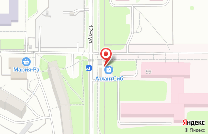 Киоск по продаже фруктов и овощей, пос. Краснообск на карте