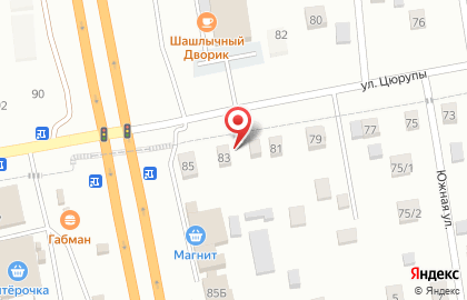 Мир кровли и фасада на улице Цюрупы на карте