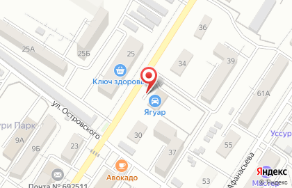 Автомойка Ягуар на улице Карбышева на карте