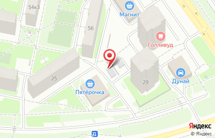 Квадрат на улице Сахарова на карте