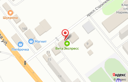 Магазин алкогольных напитков Красное & Белое на проспекте Строителей на карте