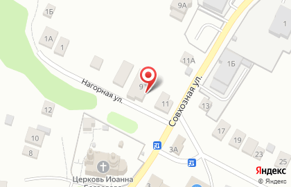 Церковь Святого апостола и евангелиста Иоанна Богослова на Нагорной улице на карте