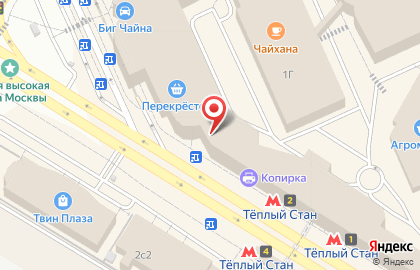 Glance в Теплом Стане на карте
